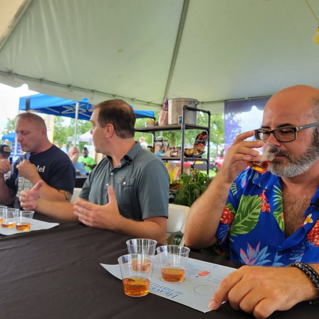 Bourbon tasting flight on the Kitchen Stage