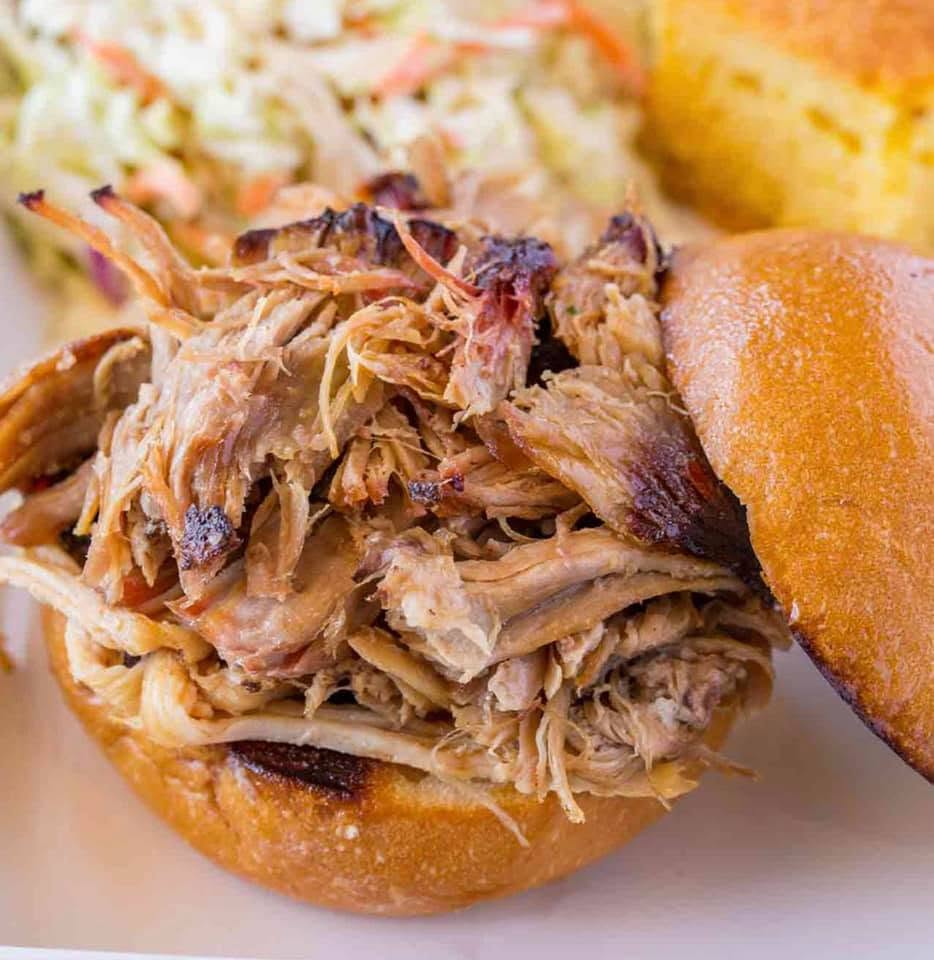 A smoked barbecue platter from Hogtown Social Eatery.