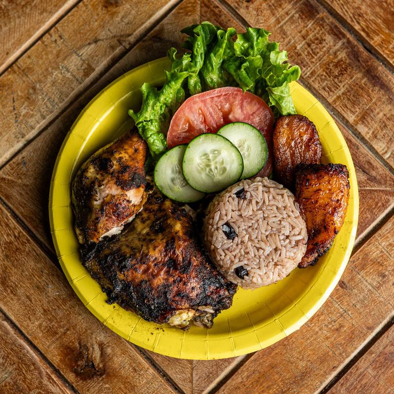 A Caribbean plate from Irie Flavors.